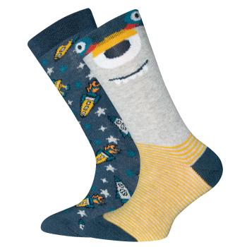 Kinder Socken 2er Pack (Monster/Weltraum)